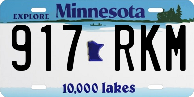 MN license plate 917RKM