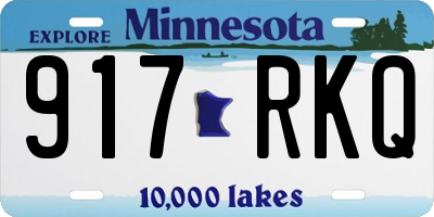 MN license plate 917RKQ