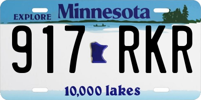 MN license plate 917RKR