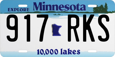 MN license plate 917RKS