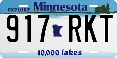 MN license plate 917RKT