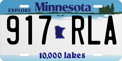 MN license plate 917RLA