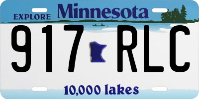 MN license plate 917RLC