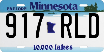 MN license plate 917RLD