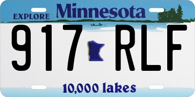 MN license plate 917RLF