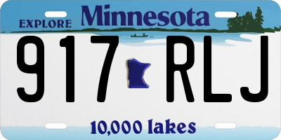 MN license plate 917RLJ
