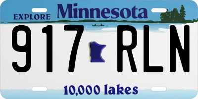MN license plate 917RLN