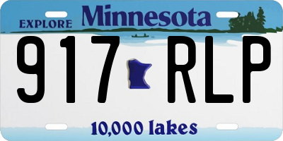 MN license plate 917RLP