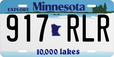 MN license plate 917RLR