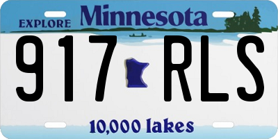 MN license plate 917RLS