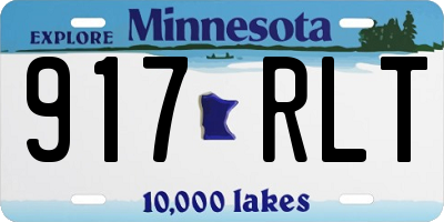 MN license plate 917RLT