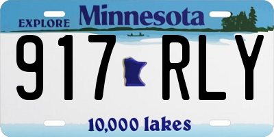 MN license plate 917RLY