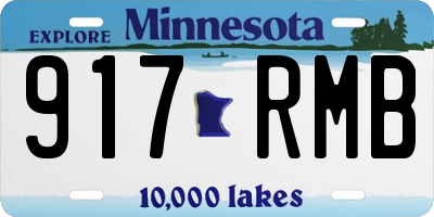 MN license plate 917RMB