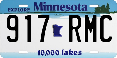 MN license plate 917RMC