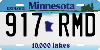 MN license plate 917RMD