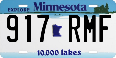 MN license plate 917RMF