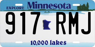MN license plate 917RMJ