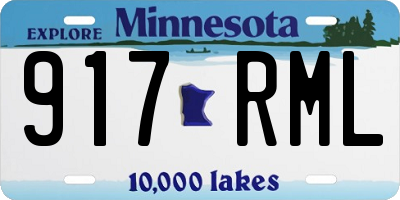 MN license plate 917RML