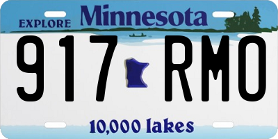 MN license plate 917RMO