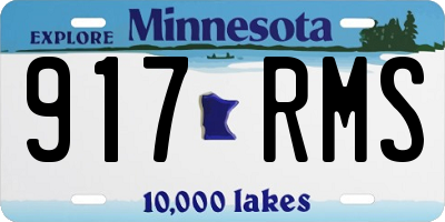 MN license plate 917RMS