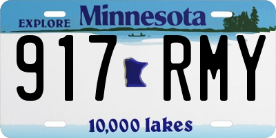MN license plate 917RMY