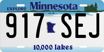 MN license plate 917SEJ