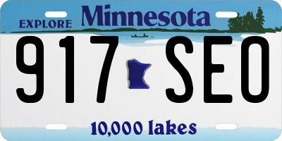 MN license plate 917SEO