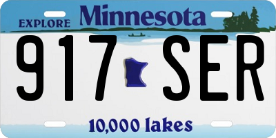 MN license plate 917SER