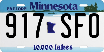 MN license plate 917SFO