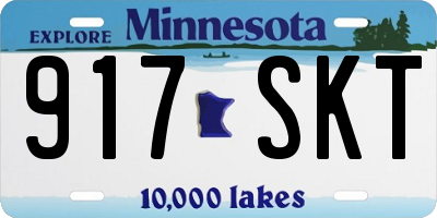 MN license plate 917SKT