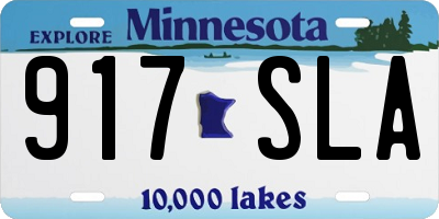 MN license plate 917SLA