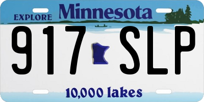MN license plate 917SLP
