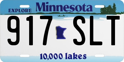 MN license plate 917SLT