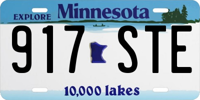 MN license plate 917STE