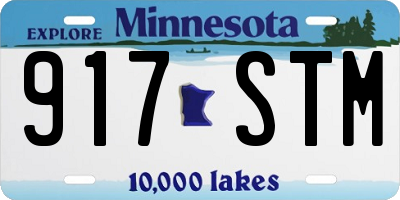 MN license plate 917STM