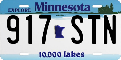 MN license plate 917STN