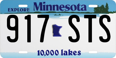 MN license plate 917STS