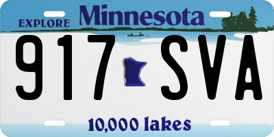MN license plate 917SVA