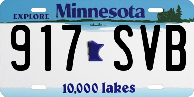 MN license plate 917SVB