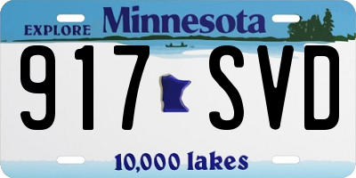 MN license plate 917SVD