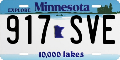 MN license plate 917SVE