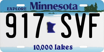 MN license plate 917SVF