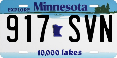 MN license plate 917SVN