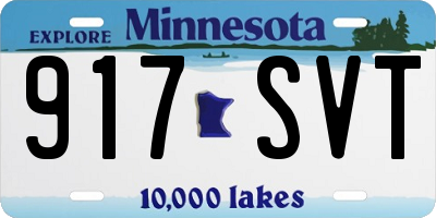 MN license plate 917SVT