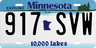 MN license plate 917SVW