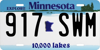 MN license plate 917SWM