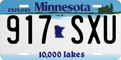 MN license plate 917SXU