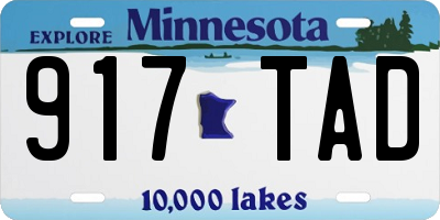 MN license plate 917TAD