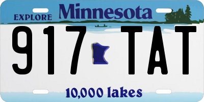 MN license plate 917TAT
