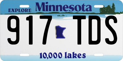 MN license plate 917TDS